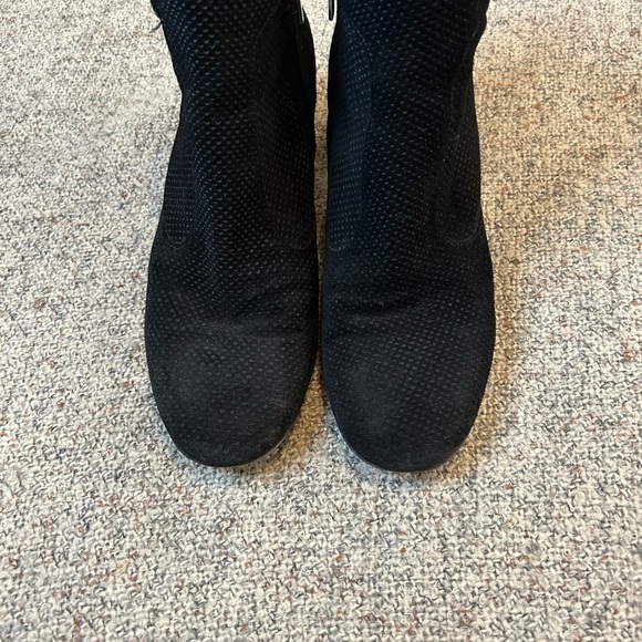 Aquatalia France Perforated Suede Booties - Picture 4 of 9